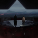 Vader and Krennic gaze out from the viewport of Vader’s castle in Rogue One.